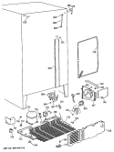 Section Diagram and Parts List for TFX24JRSMAD  General Electric Refrigerator