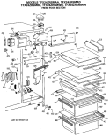 FRESH FOOD SECTION Diagram and Parts List for TFX24ZRSMBB  General Electric Refrigerator