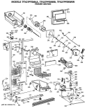 FREEZER SECTION Diagram and Parts List for TFX27PFSMBB  General Electric Refrigerator