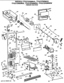 FREEZER SECTION Diagram and Parts List for TFX27ZRSMBB  General Electric Refrigerator