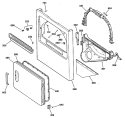 Section Diagram and Parts List for DDC5400SDLAD  General Electric Dryer