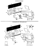 BACKSPLASH ASSEMBLY Diagram and Parts List for DDC6400SCLAD  General Electric Dryer