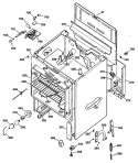 Section Diagram and Parts List for JBP46GS1  General Electric Range