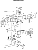 FRESH FOOD SECTION Diagram and Parts List for TFG22PRSMWW  General Electric Refrigerator