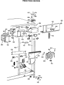Part Location Diagram of WR40X1688 GE MULLION, Black