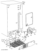 Section Diagram and Parts List for TFG24ZESMWH  General Electric Refrigerator
