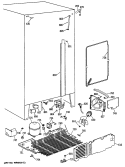 Section Diagram and Parts List for TFG24ZRSMWH  General Electric Refrigerator