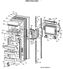FRESH FOOD DOOR Diagram and Parts List for TFG27ZFSMWH  General Electric Refrigerator