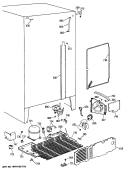 Section Diagram and Parts List for TFH22JWTAWH  General Electric Refrigerator