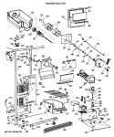 FREEZER SECTION Diagram and Parts List for TFG20JRTCWW  General Electric Refrigerator