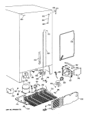 Section Diagram and Parts List for TFG20JRTCWW  General Electric Refrigerator