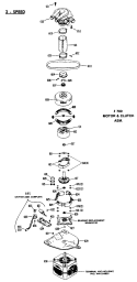 2 - SPEED Diagram and Parts List for WWA8990SCLAA  General Electric Washer