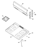 Section Diagram and Parts List for JGBS04PR4  General Electric Range