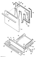 Section Diagram and Parts List for JGBS04PR4  General Electric Range