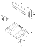 Section Diagram and Parts List for JGBS04GPR4  General Electric Range