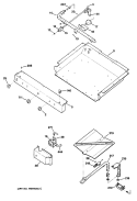 Section Diagram and Parts List for JGBS14GES2  General Electric Range