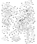 Section Diagram and Parts List for JKP64GP3BG  General Electric Microwave Oven Combo