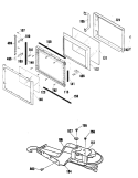 Section Diagram and Parts List for JKP64GP3BG  General Electric Microwave Oven Combo