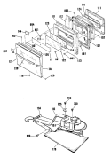 Part Location Diagram of WB15K5085 GE OVEN DOOR HANDLE