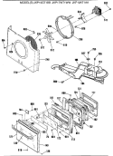 Section Diagram and Parts List for JKP18AT1AA  General Electric Wall Oven