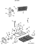 UNIT PARTS Diagram and Parts List for TBX25JASLRAD  General Electric Refrigerator