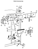 FRESH FOOD SECTION Diagram and Parts List for TFG22PRTCWW  General Electric Refrigerator