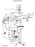 FRESH FOOD SECTION Diagram and Parts List for TFG24PATCWW  General Electric Refrigerator