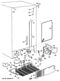 Section Diagram and Parts List for TFG24PRTCBB  General Electric Refrigerator