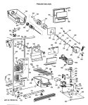 FREEZER SECTION Diagram and Parts List for TFG27ZFTCWH  General Electric Refrigerator