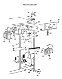 FRESH FOOD SECTION Diagram and Parts List for TFK22PRTCAA  General Electric Refrigerator
