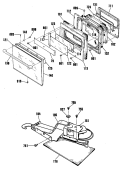 Section Diagram and Parts List for ZEK757WP4WG  General Electric Wall Oven