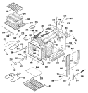 Section Diagram and Parts List for ZEK736GP5BG  General Electric Wall Oven