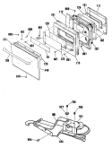 Section Diagram and Parts List for ZEK736GP5BG  General Electric Wall Oven