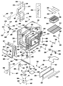 Part Location Diagram of WB56K5053 GE LOWER FRONT PANEL