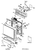 Section Diagram and Parts List for GSM603T-60WW  General Electric Dishwasher