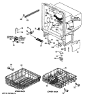 Section Diagram and Parts List for GSM603T-60WW  General Electric Dishwasher