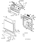 Section Diagram and Parts List for GSD950X-66  General Electric Dishwasher