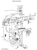 FRESH FOOD SECTION Diagram and Parts List for TFK24ZFTCAD  General Electric Refrigerator