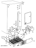 Section Diagram and Parts List for TFK24ZFTCAD  General Electric Refrigerator