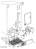 Section Diagram and Parts List for TFK27PFTCAA  General Electric Refrigerator