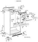 CABINET PARTS Diagram and Parts List for TBE19PATMRAA  General Electric Refrigerator