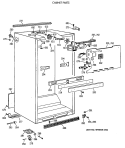 CABINET PARTS Diagram and Parts List for TBT21DATERWH  General Electric Refrigerator