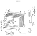 FREEER DOOR Diagram and Parts List for TBE22PATMRAA  General Electric Refrigerator