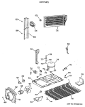 UNIT PARTS Diagram and Parts List for TBT18DATERAD  General Electric Refrigerator