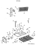 UNIT PARTS Diagram and Parts List for TBT18SATERAD  General Electric Refrigerator