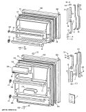 Section Diagram and Parts List for TBX16DATDRAD  General Electric Refrigerator