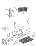 UNIT PARTS Diagram and Parts List for TBE18DATNRAD  General Electric Refrigerator