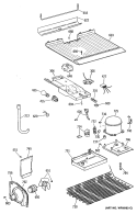 Section Diagram and Parts List for TBX18ZATDRWH  General Electric Refrigerator