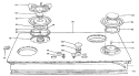 BLOWER Diagram and Parts List for JGP640ES2BG  General Electric Cooktop