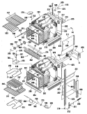 Section Diagram and Parts List for JKP56AT2AA  General Electric Wall Oven